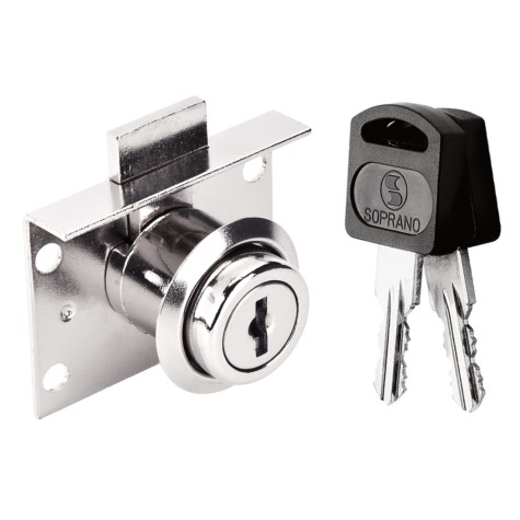 CERRADURA P/ MUEBLE TIPO HOUSE SOPRANO