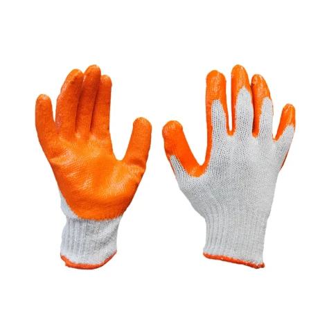 GUANTE DE HILO PALMA NARANJA