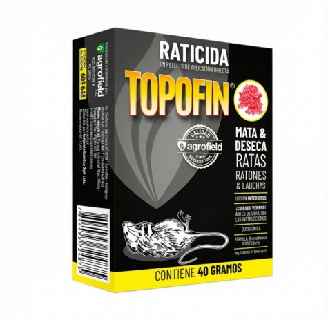 RATICIDA TOPOFIN GRANULADO X 40 GR