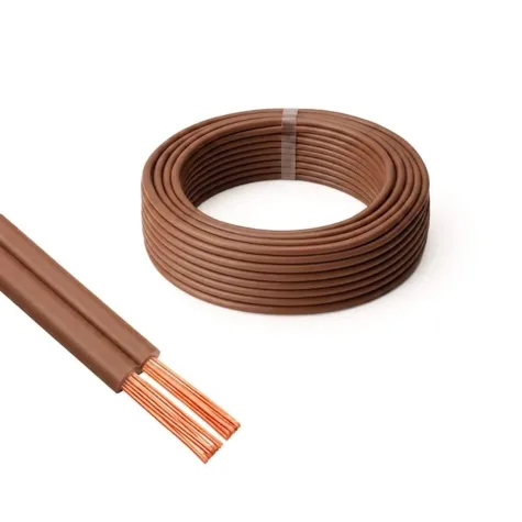 CABLE CORDON CONDEL MARRON 2 X 1 MM X METRO