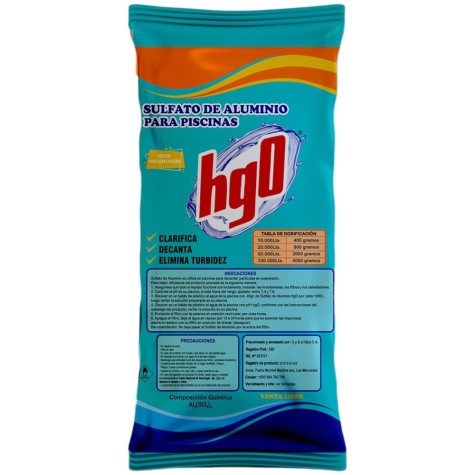 SULFATO DE ALUMINIO P/ PISCINA HGO 1KG